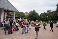 Žehnání aktovek, podzimní gardenparty