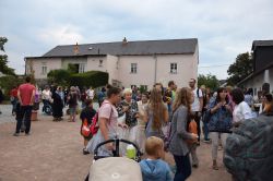 Žehnání aktovek, podzimní gardenparty